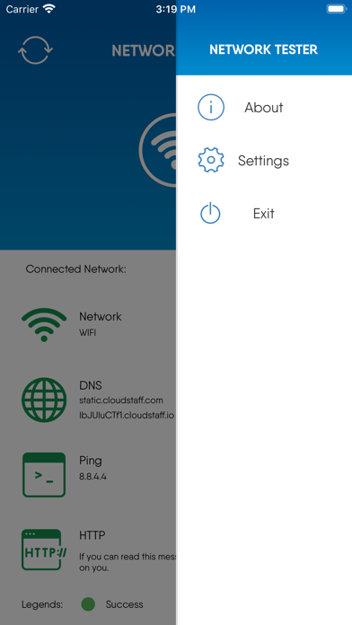 Screenshot #2 pour Cloudstaff Network Tester