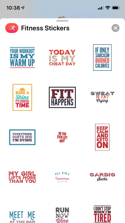 Fitness & Health Sticker Pack