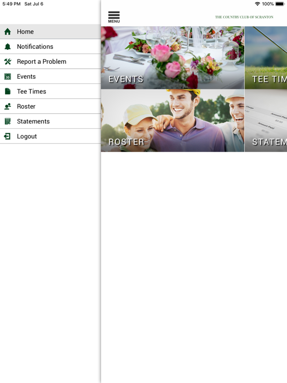 The Country Club of Scranton iPad screenshot 2 - Lifestyle app