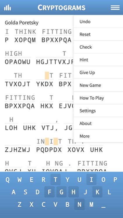 Cryptogram · Cryptoquote Game