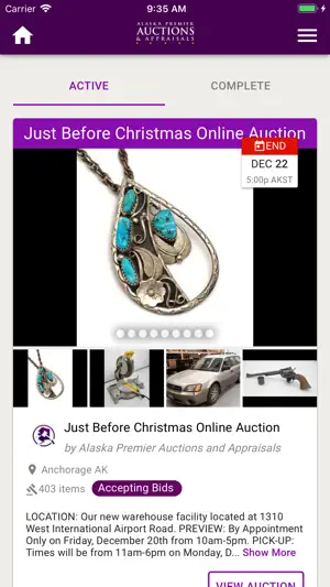 Alaska Premier Auctions screenshot 3