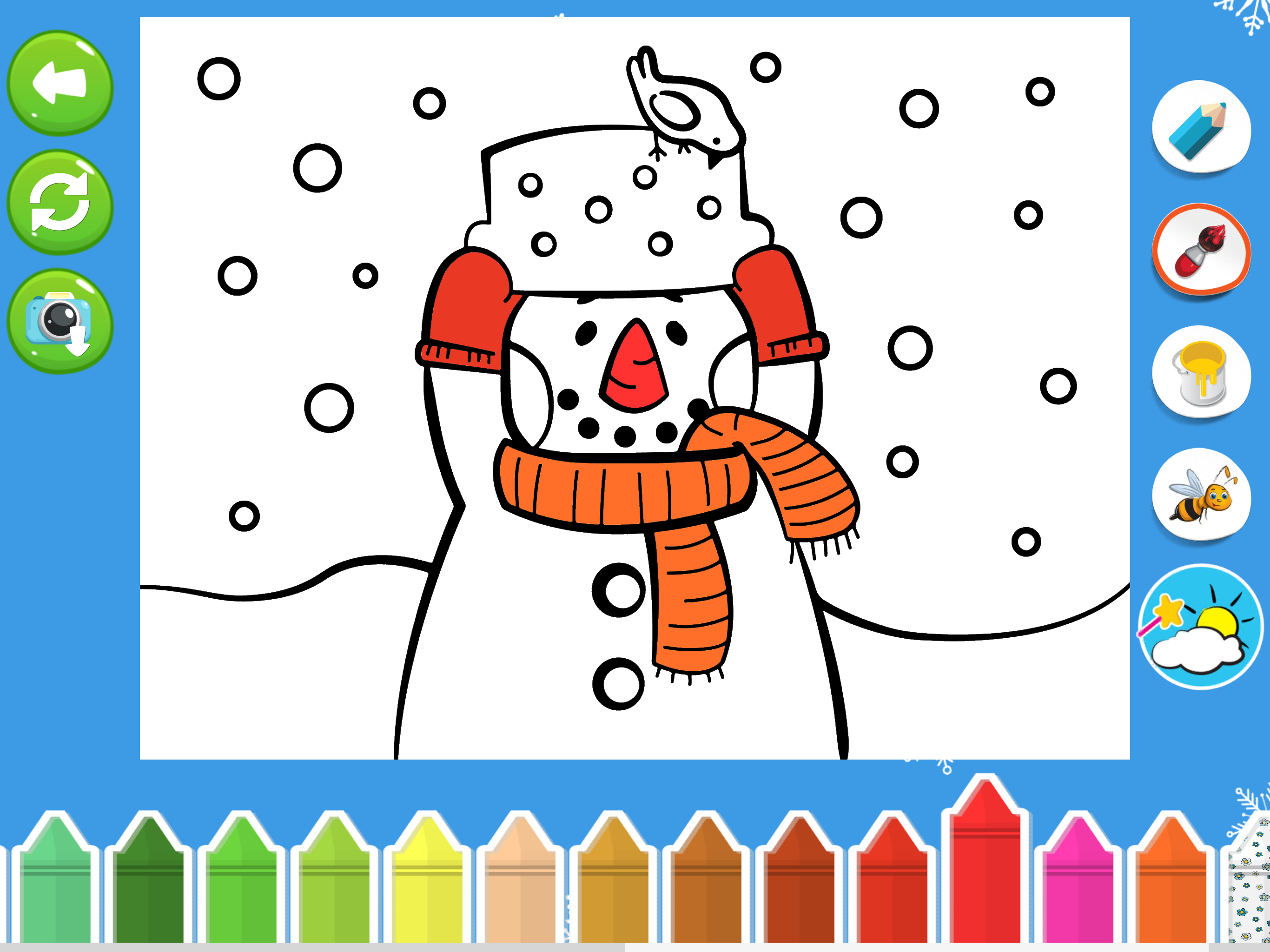 Kids Christmas Colouring Pages