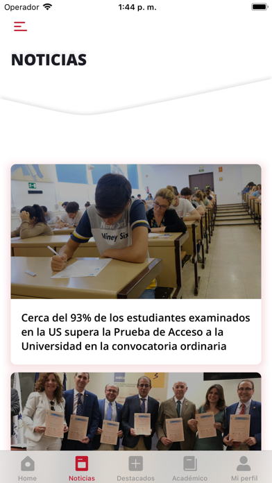 US - Universidad de Sevilla Screenshot