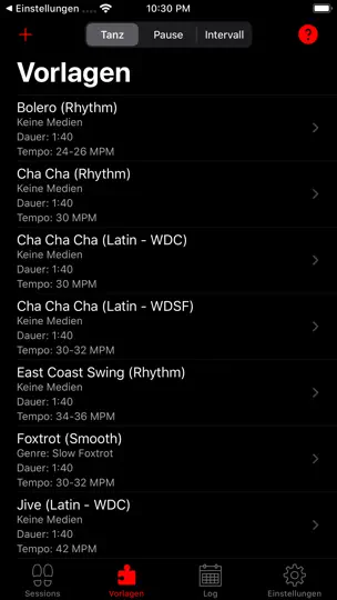 Screenshot von Ballroom Competition Trainer auf dem iPhone 5