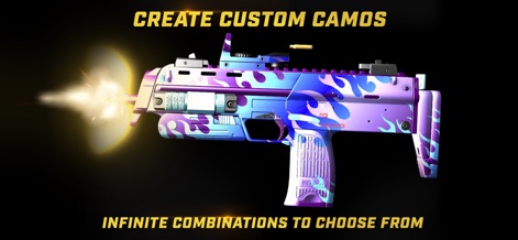 iGun Pro 2 - Users can unleash creativity with a mobile-optimized painting system, applying vibrant camouflage patterns and personalized color schemes to their firearms.