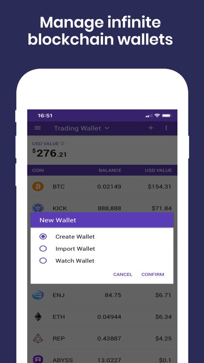 Enjin Crypto Blockchain Wallet