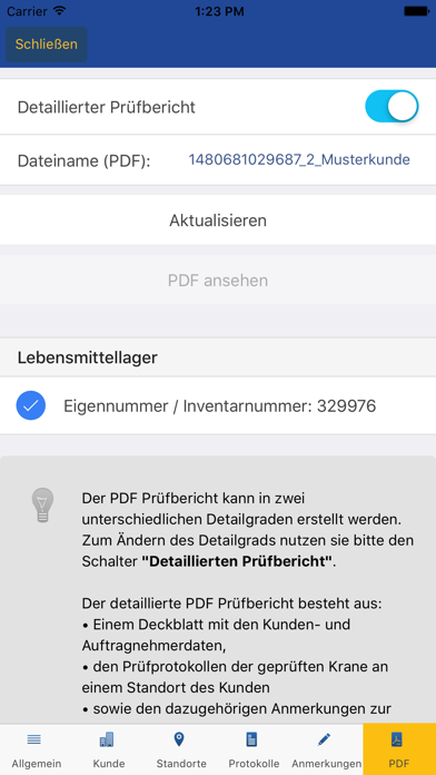 Kranprüfer Screenshot