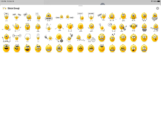 Screenshot #4 pour Stick Emoji Smiley Stickers