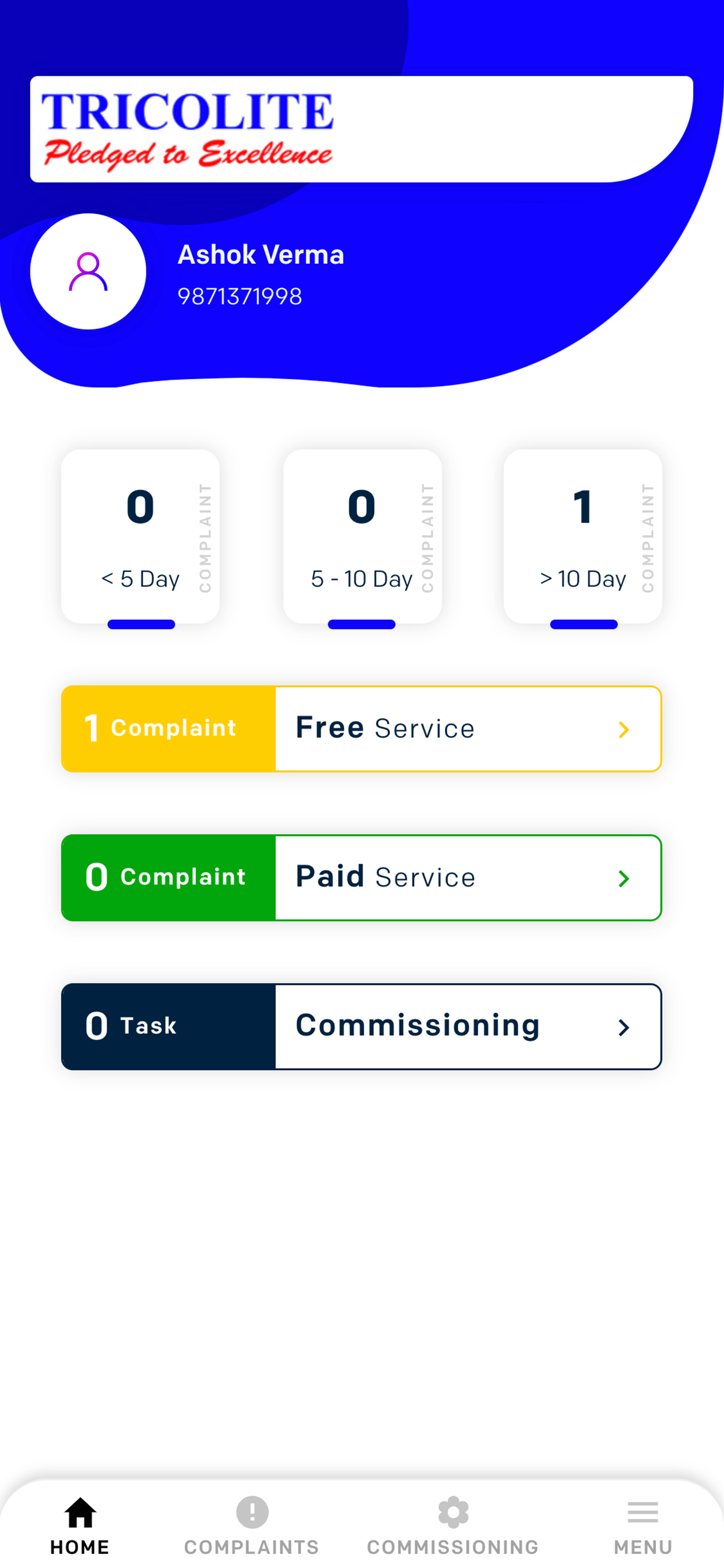 Tricolite Service App screenshot 4