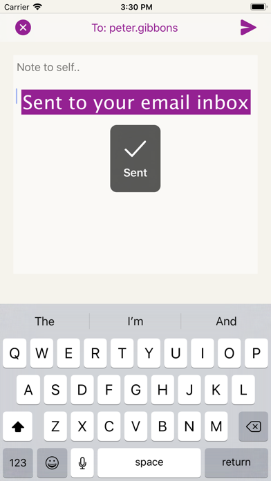Note to Self - Email Notes screenshot 3