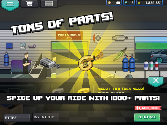 Pixel Car Racer iPad app afbeelding 2