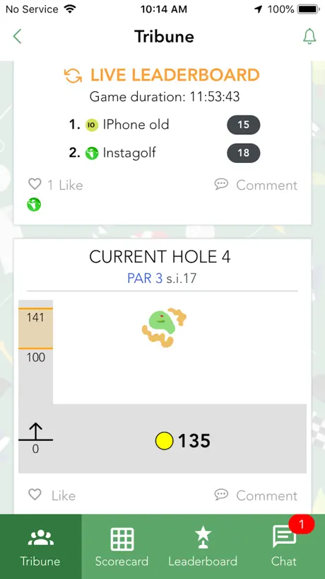 Instagolf - social golf app