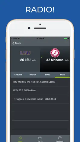 Game screenshot Alabama Football Schedules apk