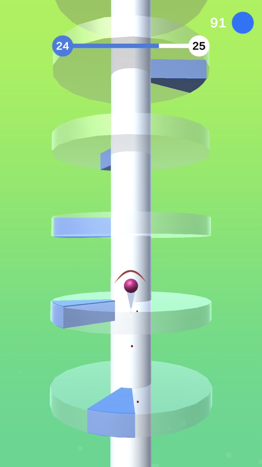 #6. Helix Bounce (iOS) 由: Mohammad Oumari