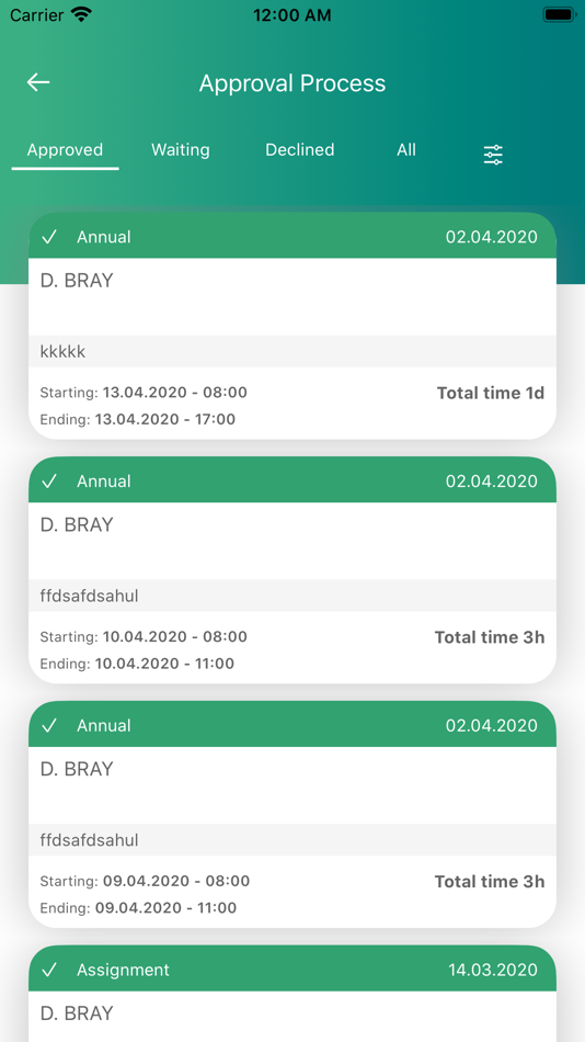 #9. Leave Management - Suite (iOS) 由: PEAKUP TEKNOLOJI A.S.