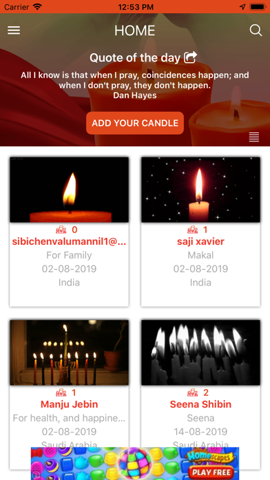 Screenshot #2 pour Light A Candle And Pray