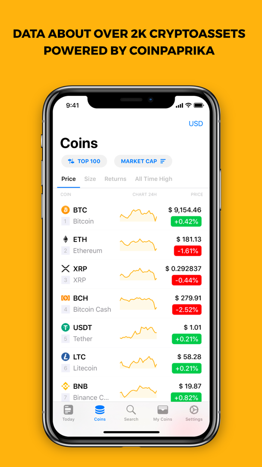 #4. COINS: One App For Crypto (iOS) 由: Coinpaprika Sp. z o.o.