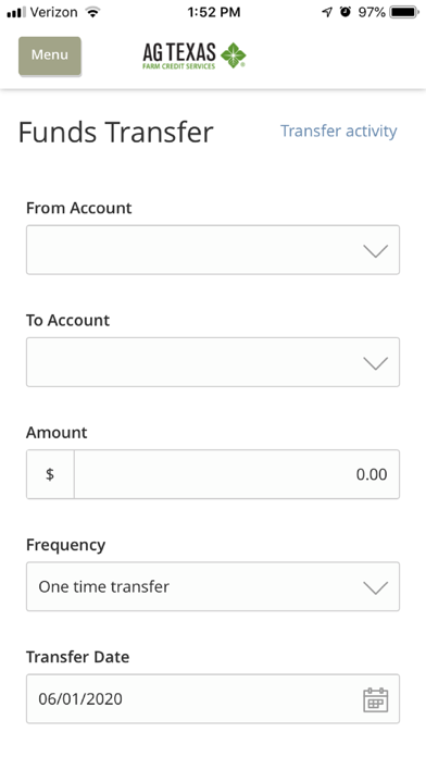 AgTexas Ag Banking Screenshot