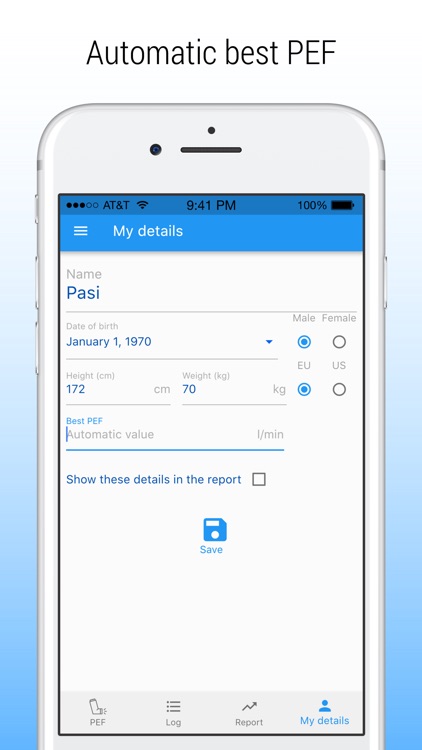 PEF Log - asthma tracker screenshot-5