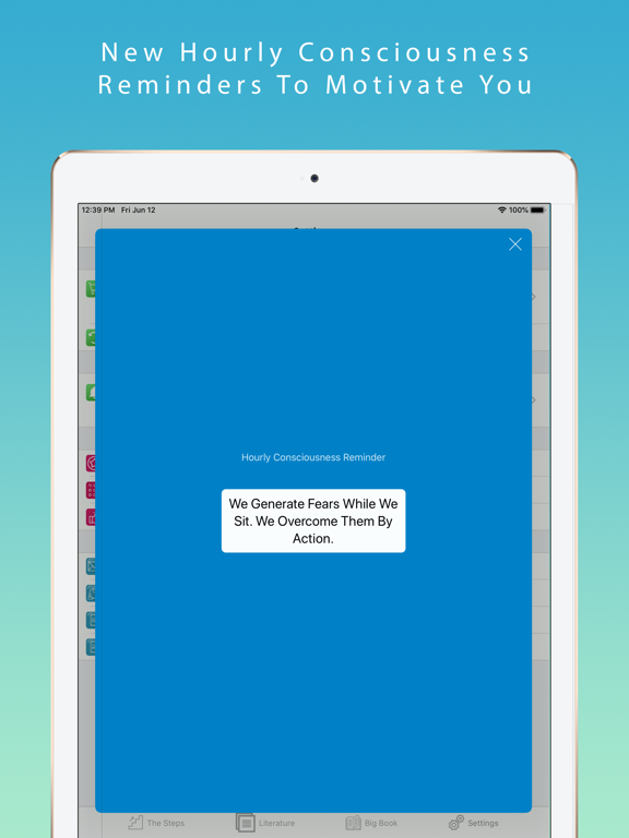 12 Steps Guide iPad screenshot 8 - Health & Fitness app