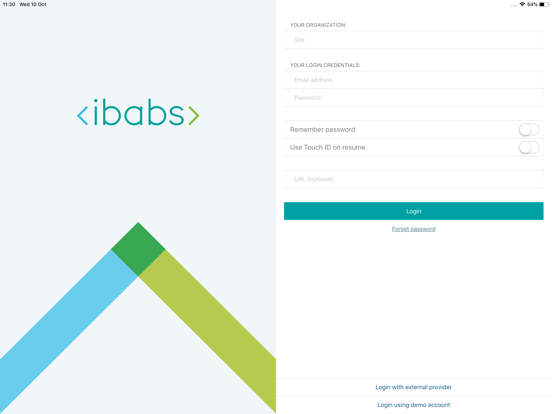iBabs for Intune iPad app afbeelding 1