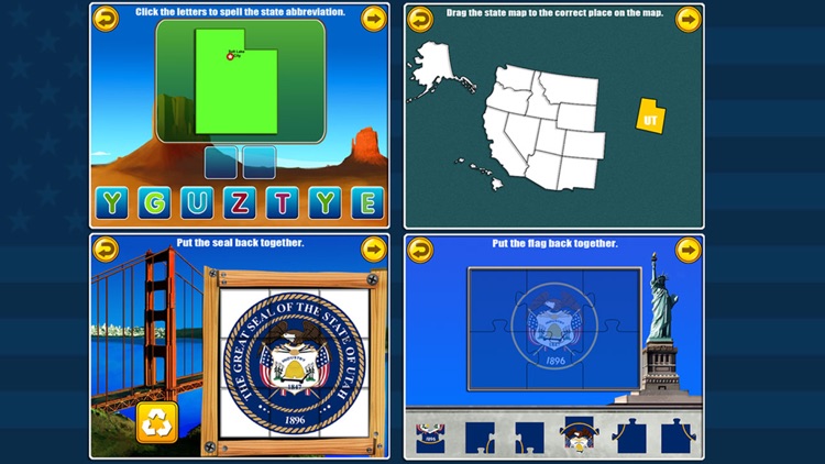 Fifty States and Capitals Game screenshot-4