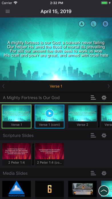 WorshipStorm Projector Screenshot