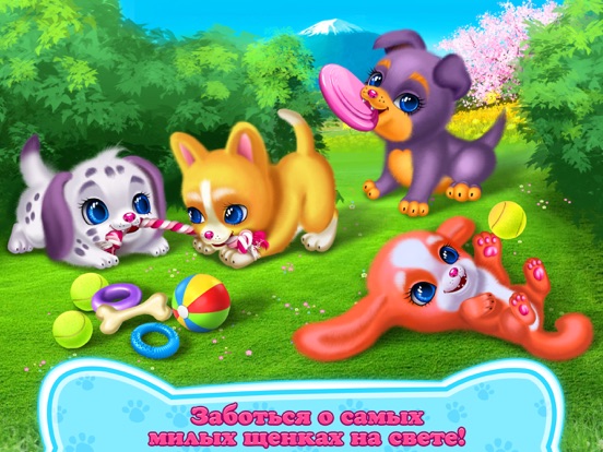 Любовь щенка на iPad