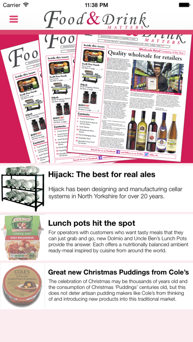 Food & Drink Matters Screenshot