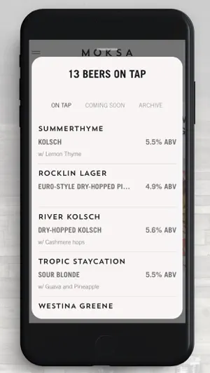 Moksa Brewing Co. screenshot 3