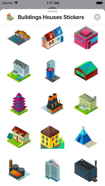 Buildings Houses Stickers