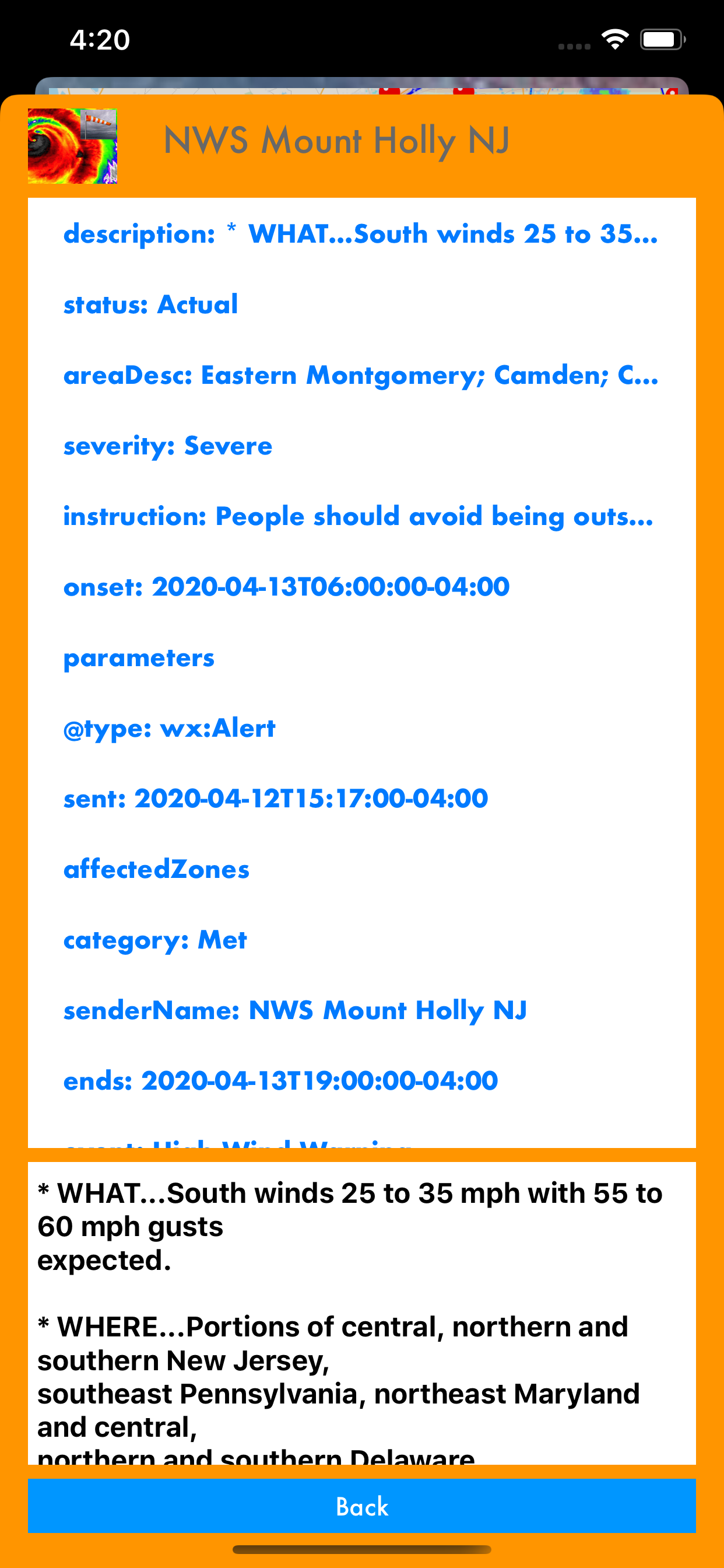 Instant NOAA Alerts 3D Elite screenshot 6