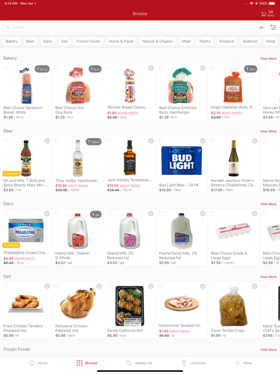Shop Price Cutter iPad screenshot 1 - Shopping app