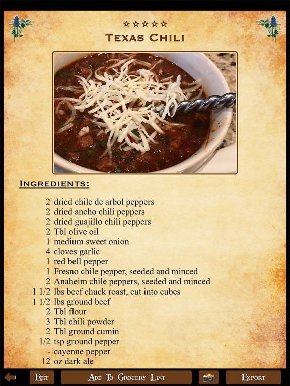 Our Collective Cookbook iPad screenshot 4 - Food & Drink app