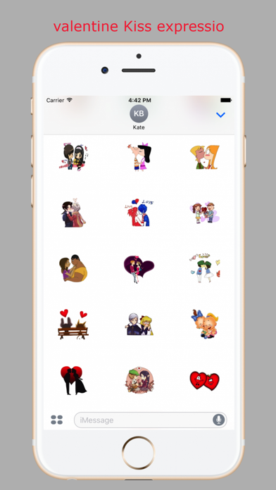 Screenshot #2 pour Valentine Sticker for iMessage