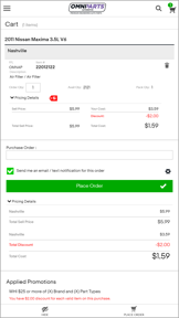 Omniparts Automotive screenshot