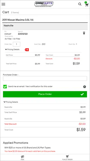 Omniparts Automotive screenshot 4