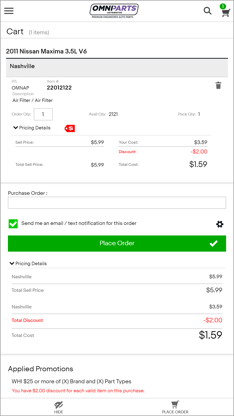Omniparts Automotive screenshot 4