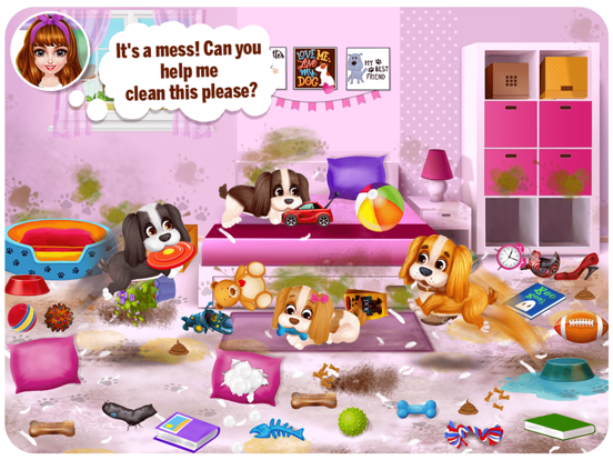 Puppy Pet Story: DayCare Game iPad app afbeelding 1