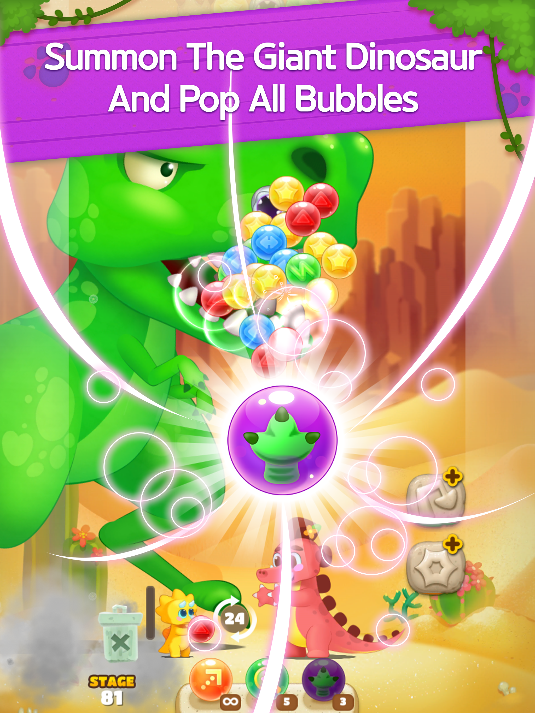 Bubble Shooter: Dino Friends