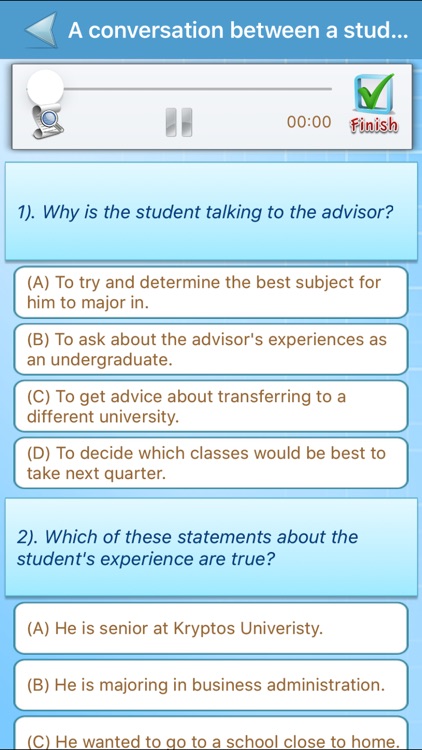 TOEFL Exam Practice