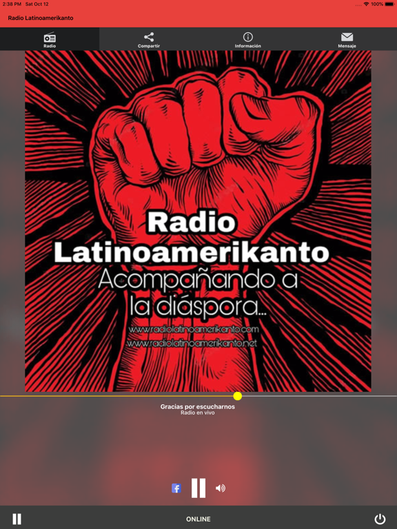 Screenshot #4 pour Radio Latinoamerikanto