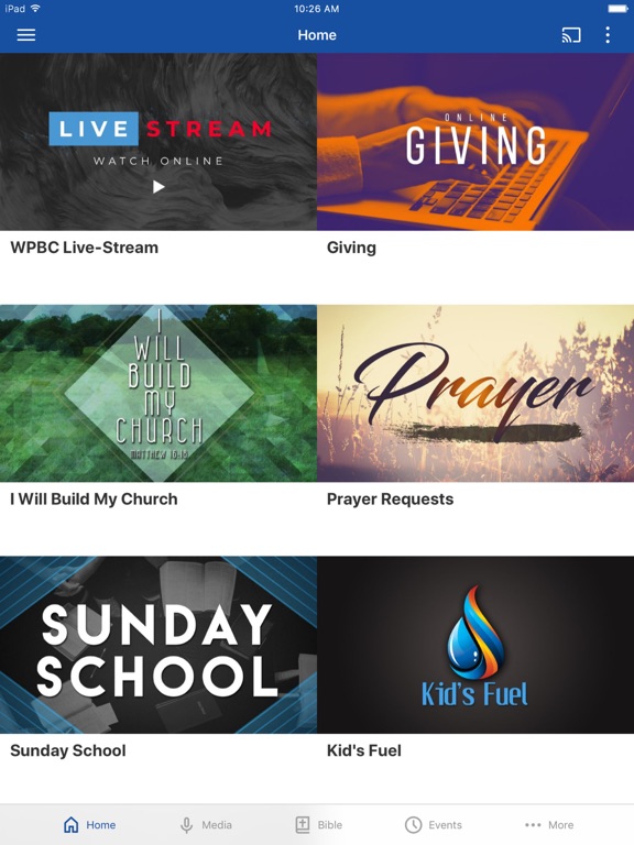 Willow Park Baptist Church iPad screenshot 1 - Lifestyle app