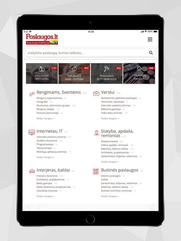 Screenshot #4 pour Paslaugos.lt