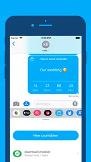 countdown message iphone screenshot 1