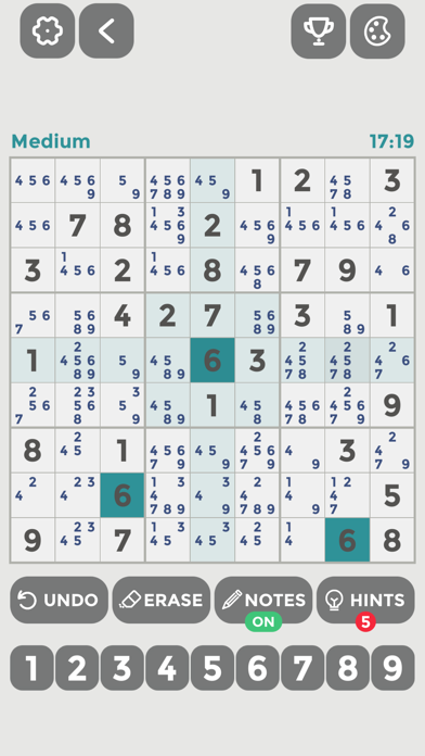 Sudoku :-) iPhone screenshot