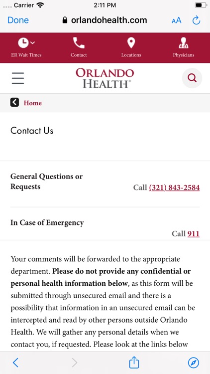 Orlando Health Experience