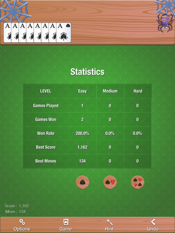 Screenshot #6 pour Relaxed Spider Solitaire