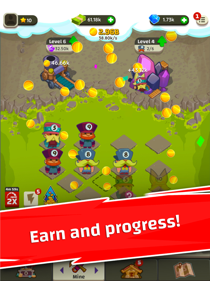 Merge Miners Idle Tycoon