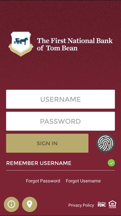 First Natl. Bank – Tom Bean Screenshot